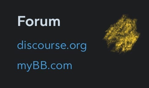 Forum
discourse.org
myBB.com